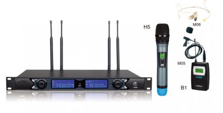  S20 Dual Channels UHF Wireless Microphone (,    30%)